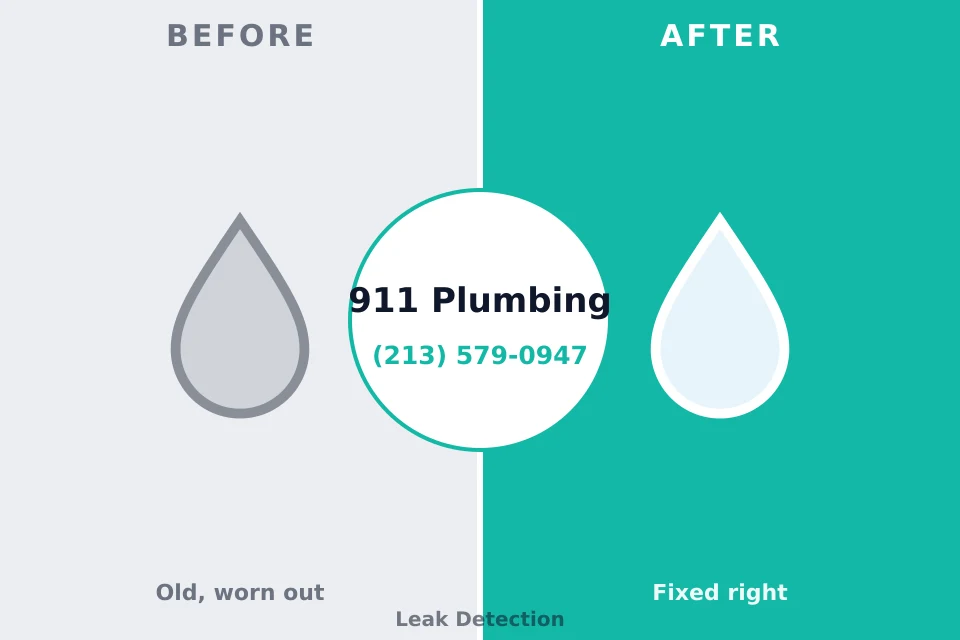 Before and after: plumbing repair Camden, NC